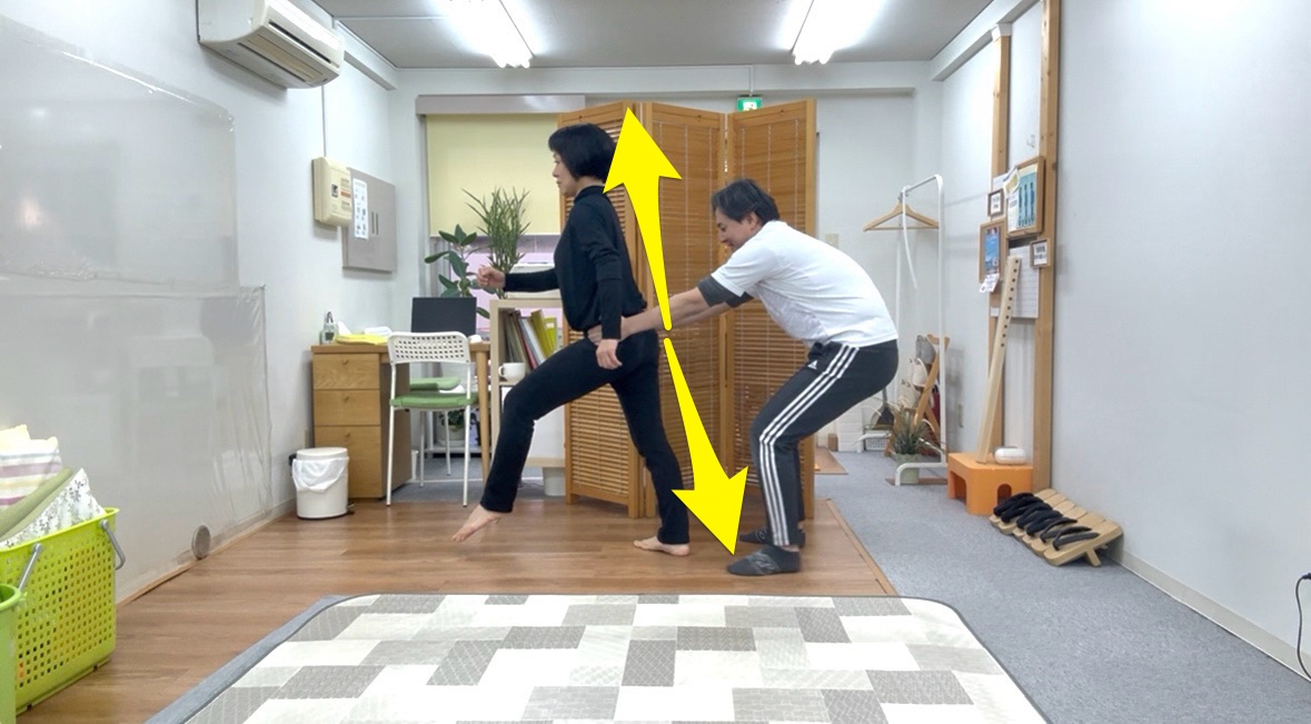 仙骨からの歩きと、普通の歩きの違い